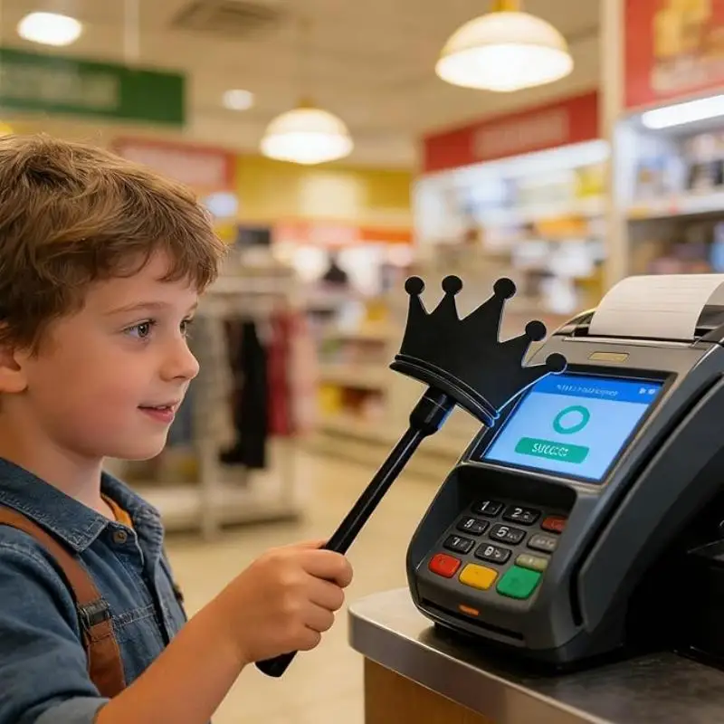 Handheld Credit Card Wand Secure RFID Blocking Technology Portable Payment Device for Home Business Travel