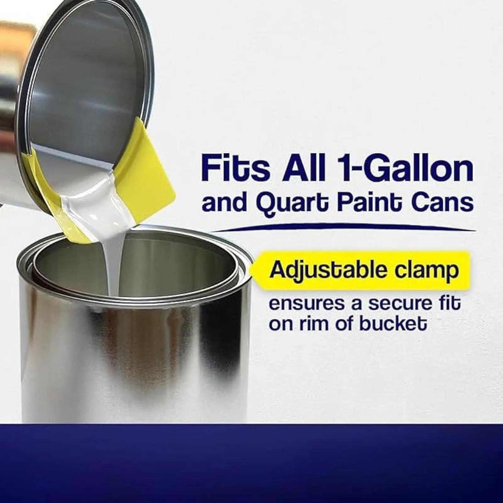 Paint Wiper Pour Lip Durable Plastic Paint Pourer Spill-free Paint Can Accessory for 1 Gallon Container DIY Projects