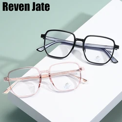 Reven Jate 81247 Acetate Anti Blue Ray Light Blocking Filter Reduces Digital Eye Strain Clear Regular Computer Gaming Glasses