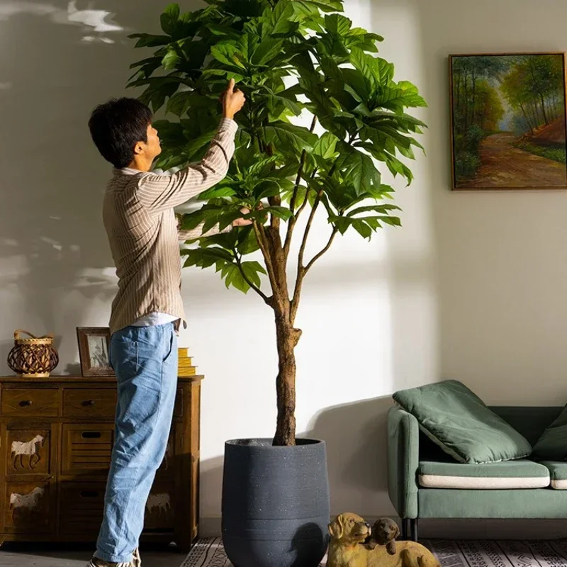 

Simulation Mianbaoshu Fake Trees Green Plant Potted Floor Plant Indoor Living Room Decoration Landscaping Landscape Articles