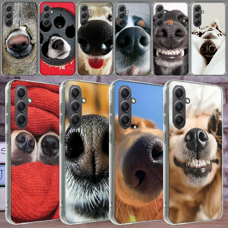 Show You its Cute Dog Nose Phone Case for Samsung A16 A26 A36 A56 A17 A37 A57 A07 A06 A02S A03 A04S A05S Galaxy Note 20 10 A50S