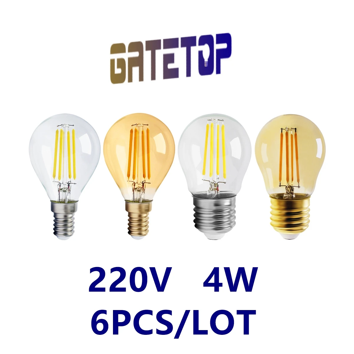 

Retro Edison Light Bulb E27 220V 4W G45 Filament Incandescent Ampoule Bulbs Vintage Edison Lamp