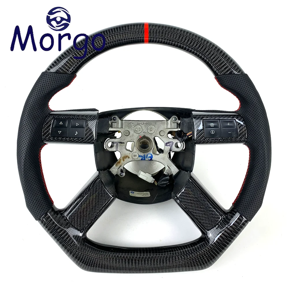 

Interior Accessories Customized LED Forged Carbon Fiber Cars Steering Wheel for Chrysler 300 300c 300srt SRT8 Charger Challenger
