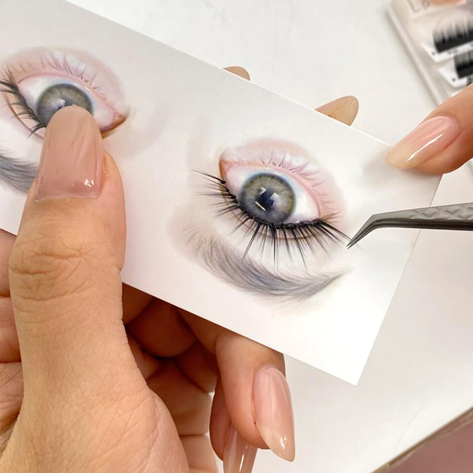 Eyelash Extension Menu - การ์ดฝึกต่อขนตา 10 ชิ้น