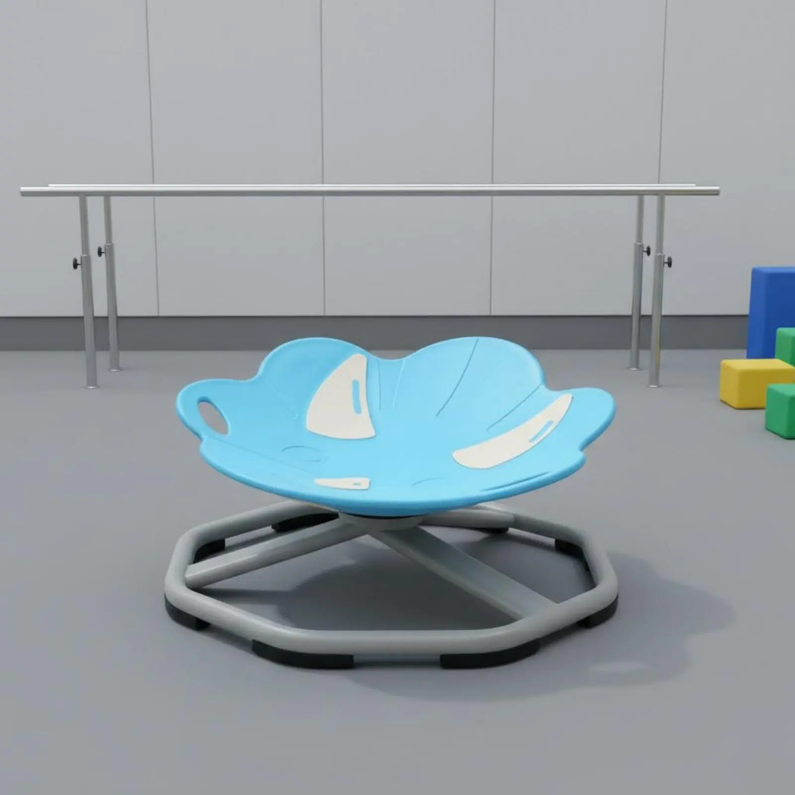 Perceptual Training Chair Vestibular System Development Dinosaur Shaped Rotating Seat Kids Toy Sleek Rounded Handles