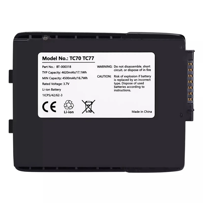 

tc72 BT-000318 82-171249-01 3.7V 4620mAh Rechargeable Lithium Battery Pack