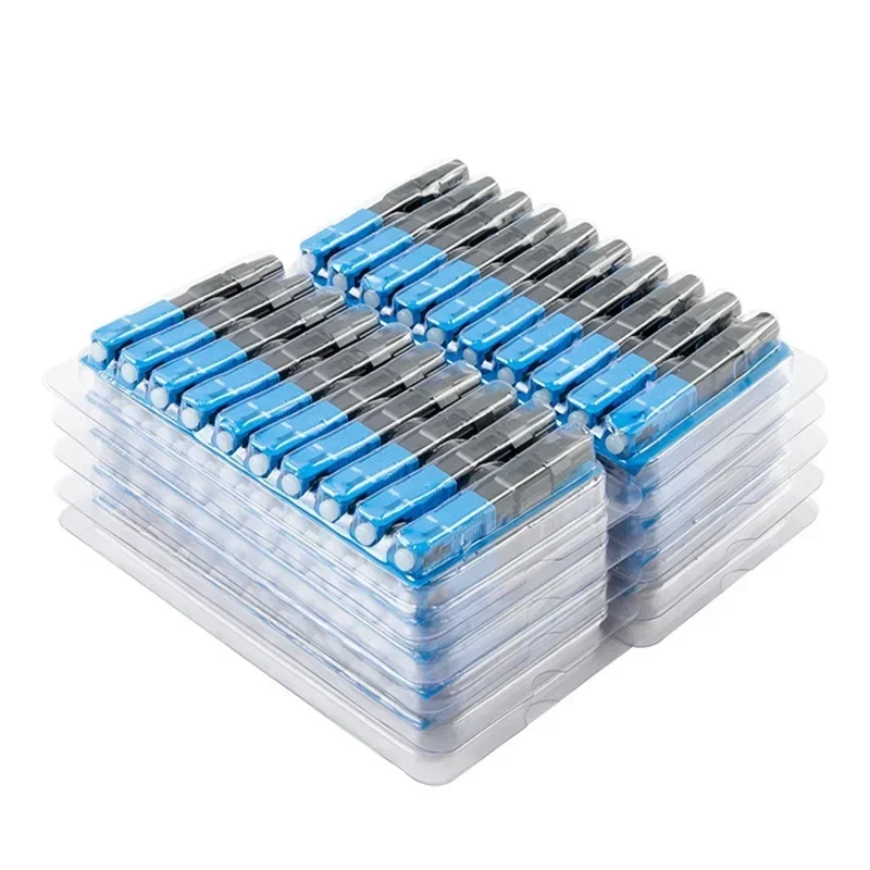 100PCS/lot SC/UPC Fiber Optic Fast Connector Single Mode Fiber Optic Adapter FTTH Fiber Connector Field Assembly