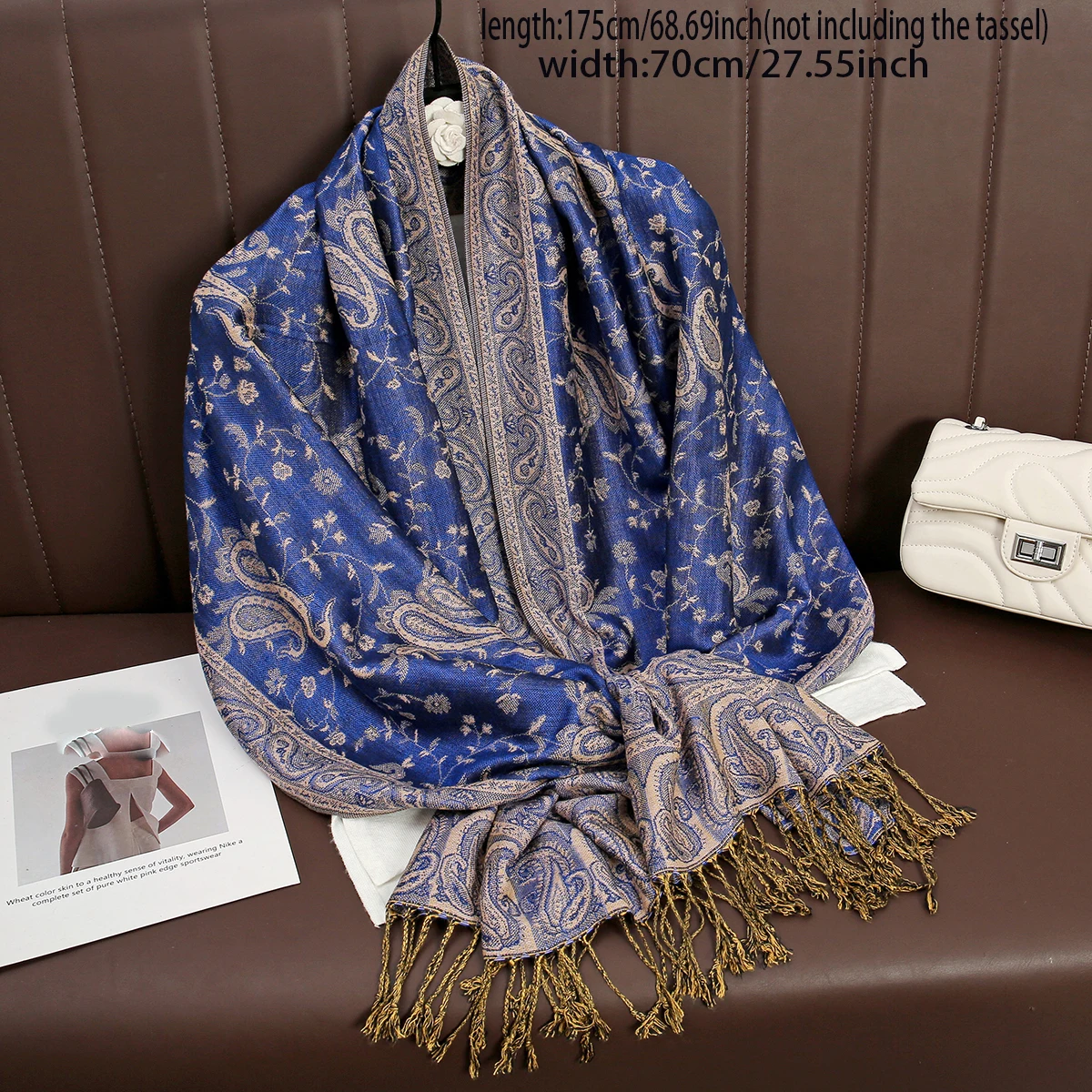 Luxe Merk Herfst Kasjmier Pashmina Sjaal Lady Wrap Warme Winter Sjaals Design Print Vrouwelijke Foulard Katoen Stola Sjaal 2023