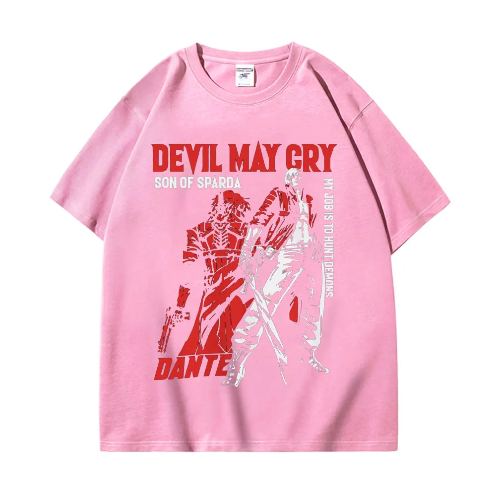 Game Devil May Cry Graphic T Shirt High Quality Fashion Short Sleeve T-shirts Summer 100% Cotton Oversized Casual T-shirt Unisex