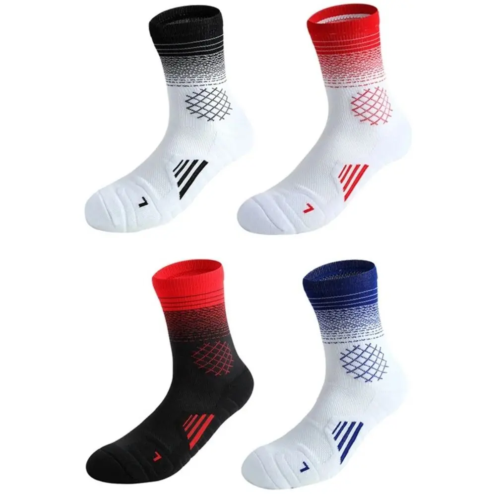 

Fast-drying Sport Socks Anti-slip Breathable Middle Stockings Towel Bottom Professional Cycling Riding Socks Riding