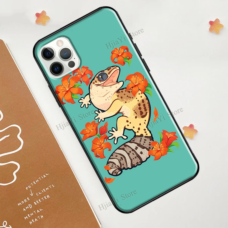 Lizards Geckos Case For iPhone 11 Pro Max XS X XR 8 7 Plus SE 2020 Funda For iPhone 13 Pro Max 12 mini