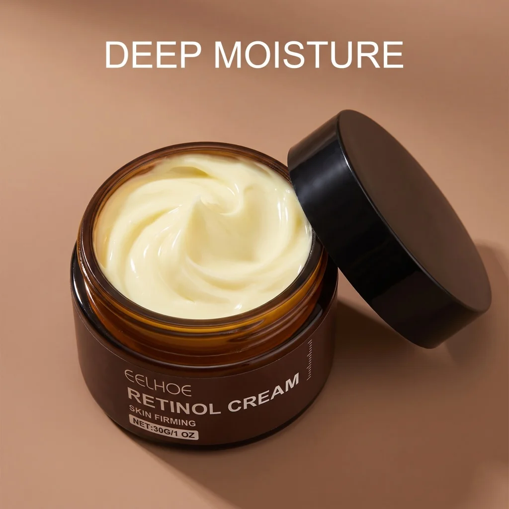 Retinol Firming Cream Deep Hydration Smooth Fine Lines Soft Loose Skin Herbal Soothe Dull Tone Light Daily Facial Moisturizer