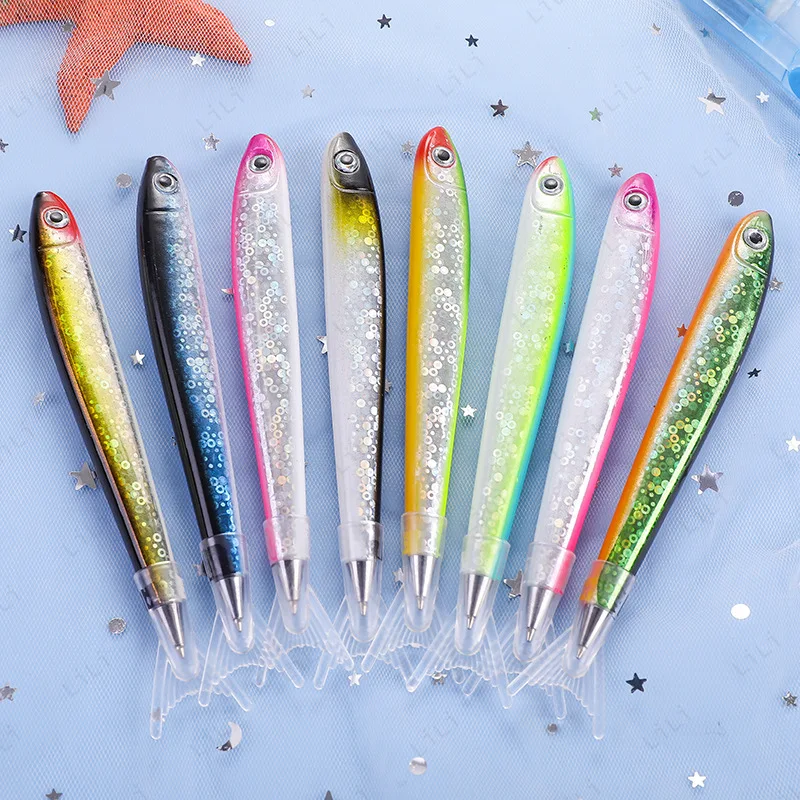 

5pcs/set New 0.7mm Fish Pen Creative Stationery Fun Student Holiday Gift Pen Student Stationery Office Supplies Trick Toy