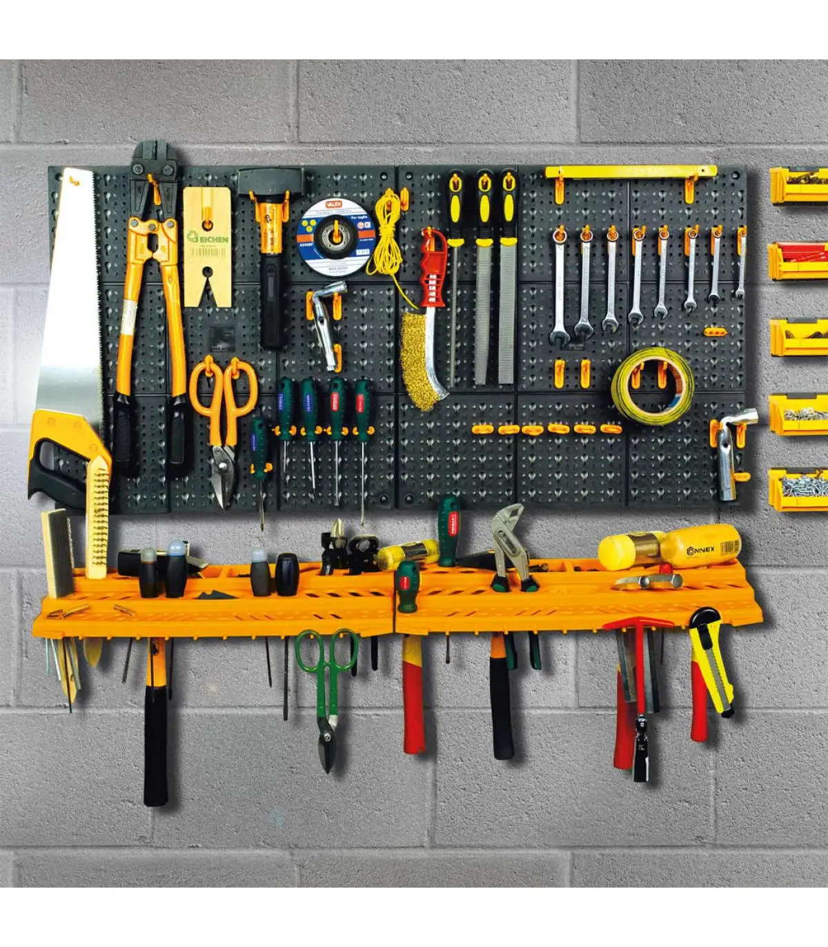 Work tables tool Panel 500x1000mm 50 PP hooks