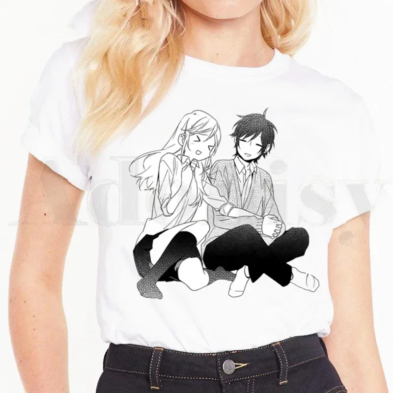 Horimiya Hori San To Miyamura Kun Anime Cartoon Short Sleeve Female Tops Tees Harajuku  VintageT Shirts Women's T-shirt