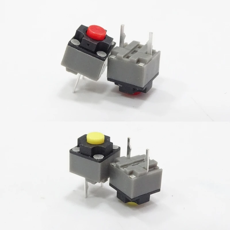 5 PCS 6x6x7,3mm Kailh Quadrado Silencioso Micro Interruptor Mudo Substituir um Retângulo