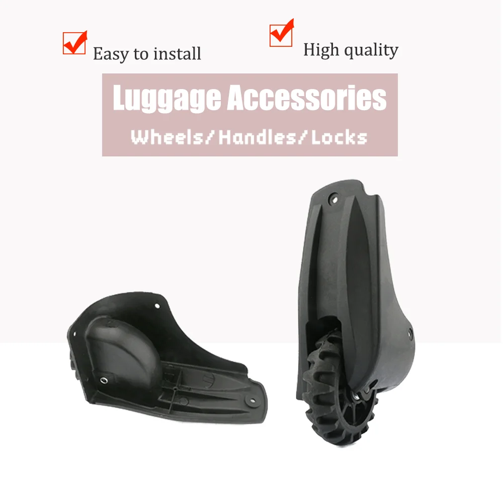 

D082 Non-Spinner Luggage Wheels Fixed Direction Replacement Straight Roller Universal Fit for Most Suitcases