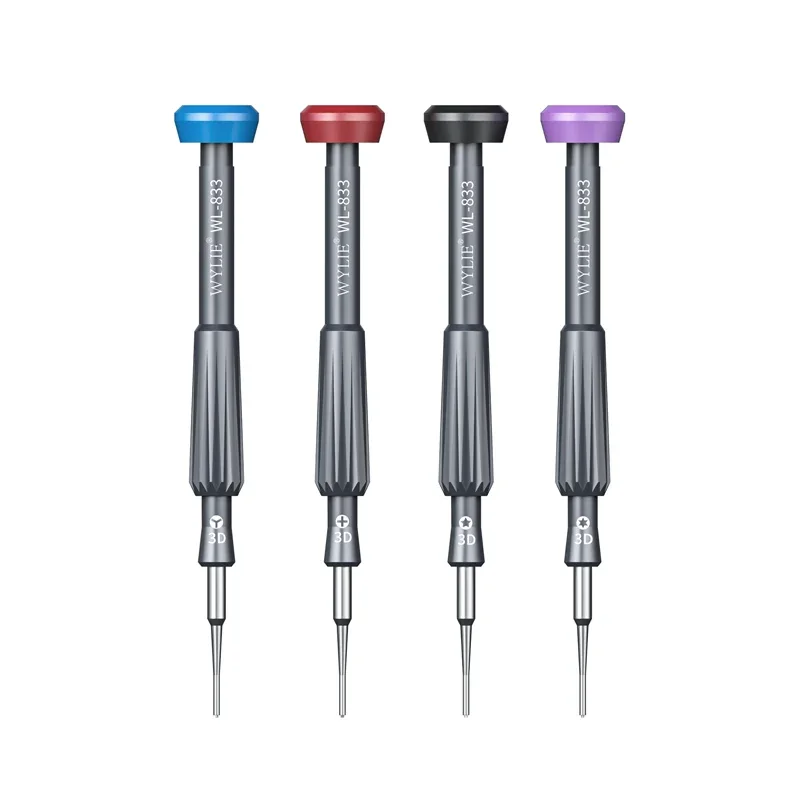 

WYLIE WL-833 3D Screwdriver Set Non-Slip Magnetic High Hardness S2 Bits Mobile Phone Professional Disassembly Tools