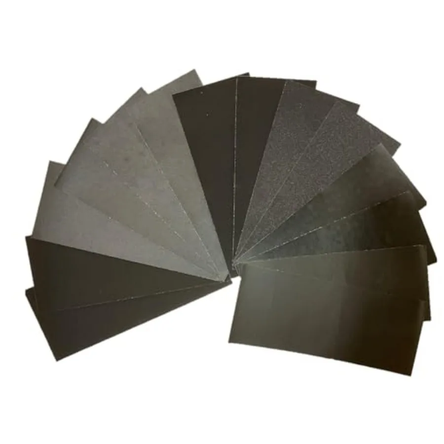 

14pcs Sandpaper 400 to 2000 Grits, Wet and Dry Sandpaper 9x3.6 Inch for Cars Polishing Metals Walls Wood Furniture Sanding, 400