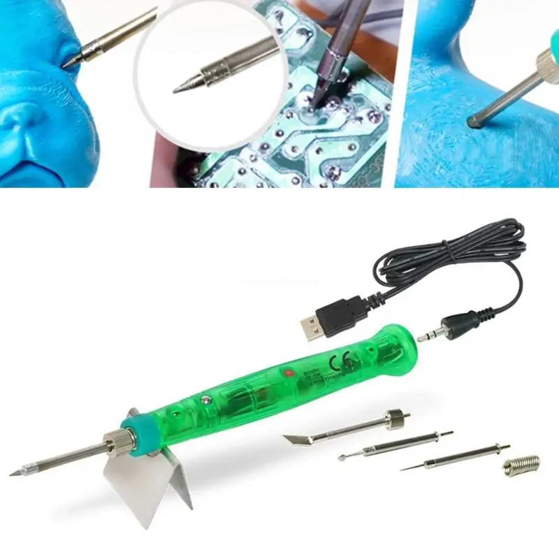 3D Print Finishing Tool Soldering Iron Pen Mini Welding Gun Low Power Consumption Electric Soldering Iron for DIY Use