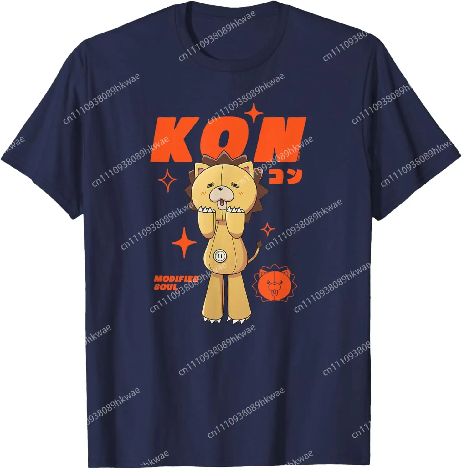 Bleach: TYBW Kon Modified Soul Orange Stars Anime Fashion Casual Funny T-Shirt S-6XL Summer