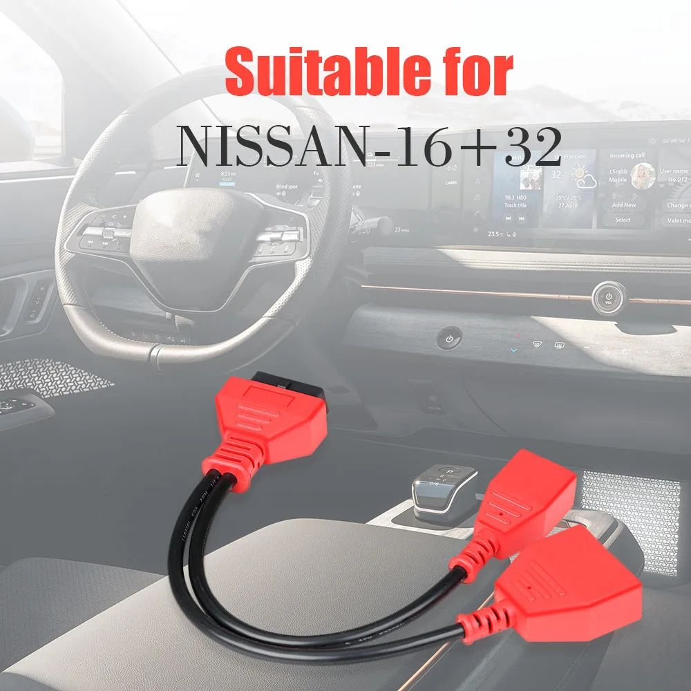 For Autel 16+32 Gateway Adapter for Nissan Sylphy Key Adding No Need Password Work with IM608/IM508/Lonsdor K518