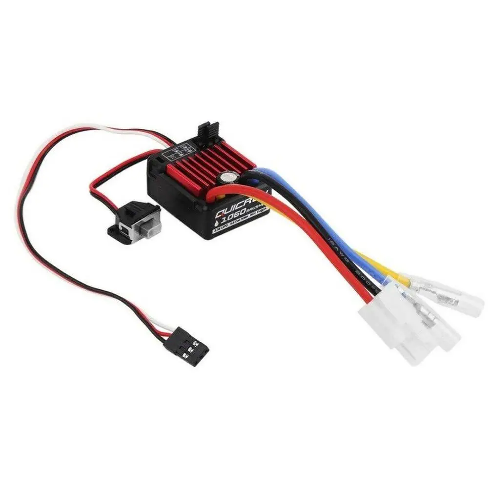 1pcs Original Hobbywing QUICRUN WP 1060 60A Waterproof Brushed ESC With BEC For 1:10 RC Car Waterproof