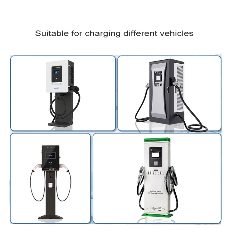 DC EV Charger 60 Kw-200kw New Energy Vehicle Charge Pile  5m Cable 400V Ev Charging Station Community Parking Lots