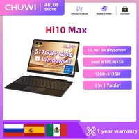 CHUWI Hi10 Max Tablet Intel N100/N150 12.96'' 3K Touch Screen 512GB SSD 12GB RAM Tablets Support Keyboard Stylus  2 IN1 Window
