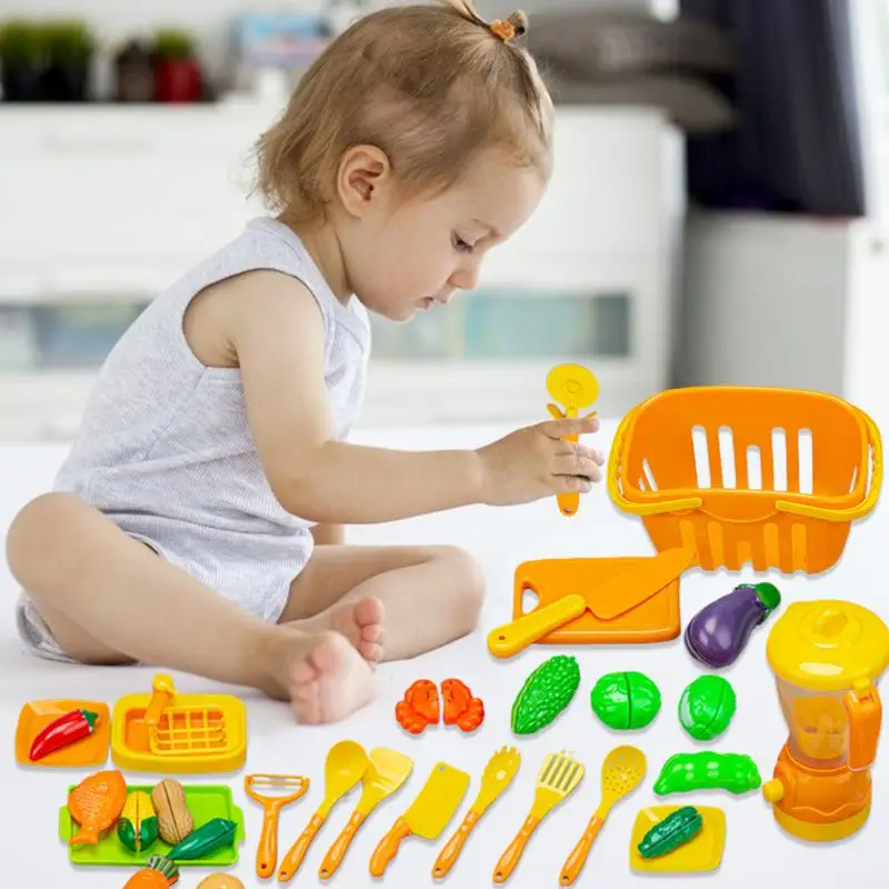 Cutting Play Food Toy For Kids Fruit Cutting Pretend Play Toy Smooth And Round Play Kitchen Food Toy For Christmas Children's Da