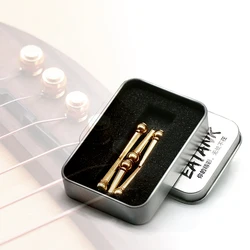 6pcs/Set Acoustic Guitar String Bridge Pins Solid Copper Brass Endpin Replacement Parts Accessories Guitar Strings Nail