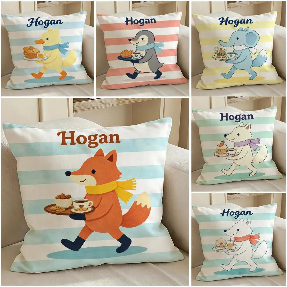 Brand Hogan Cushion Cover Pillow Short Plush Warm CreamStylel Cushion for Living Room Bedroom Sofa Ideal for Gifting