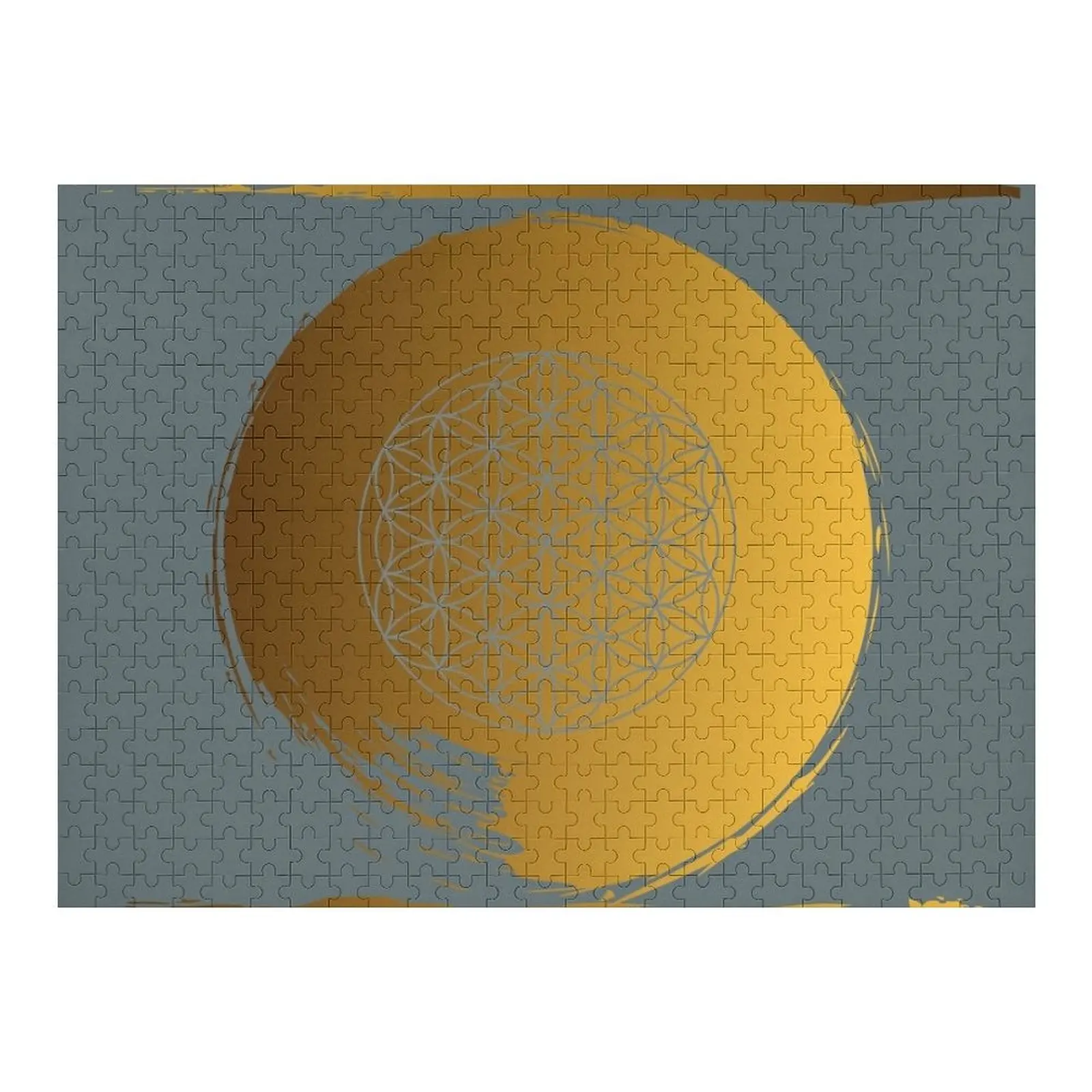 Flor da vida quebra-cabeça presente personalizado decoração de madeira pinturas escala motores quebra-cabeça