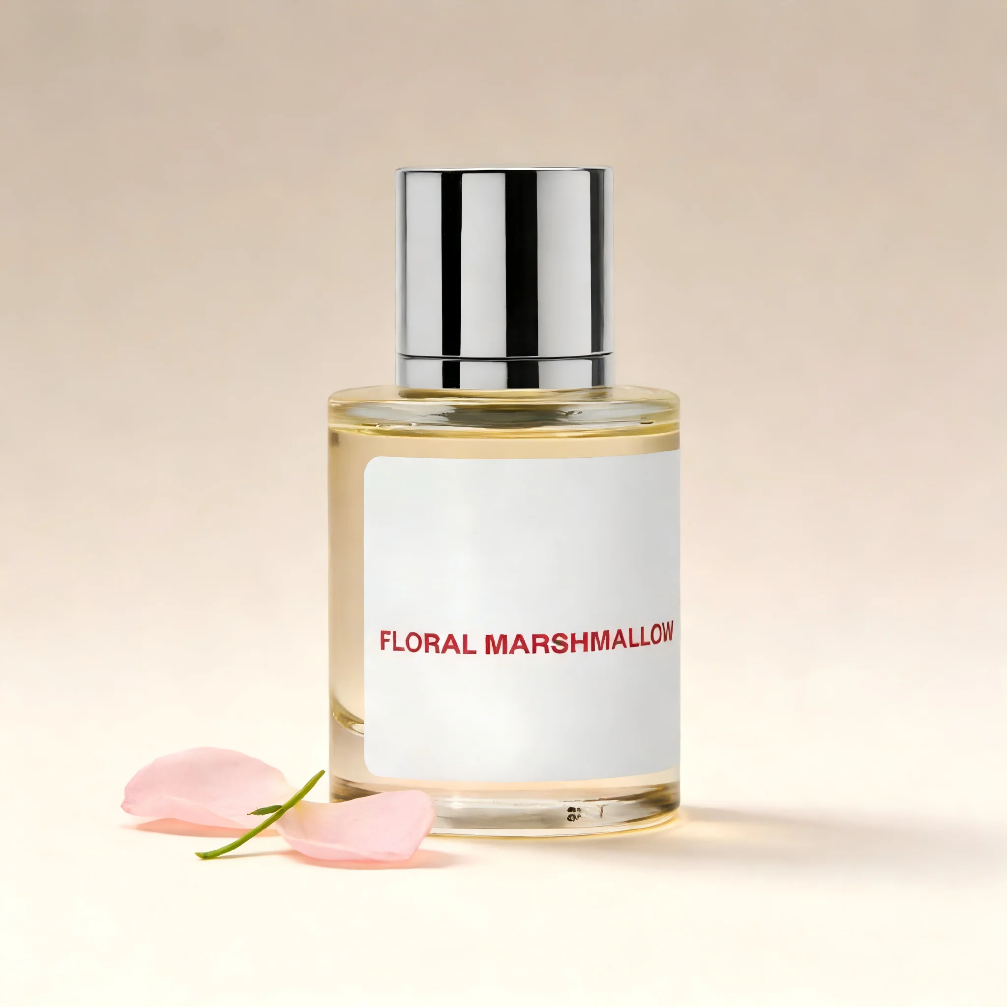 

FLORAL MARSHMALLOW Fragrance: Minimalist Clear Bottle, Premium Long-Lasting Aroma for Women