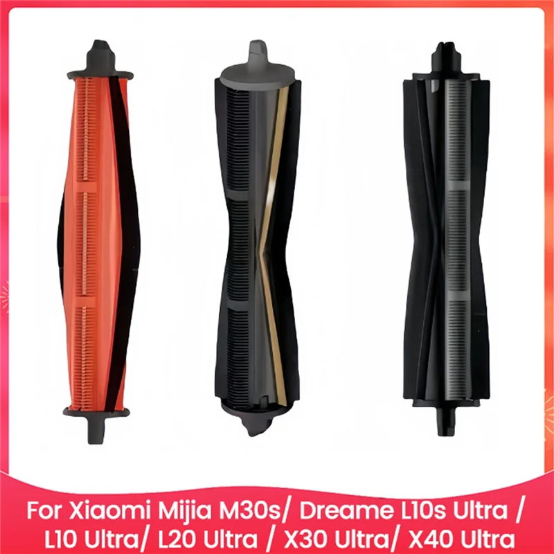 TKOH-3PCS Roller Brush For Xiaomi Mijia M30s For Dreame L10s L10 L20 X30 X40 Ultra Vacuum Cleaner Replacement Parts