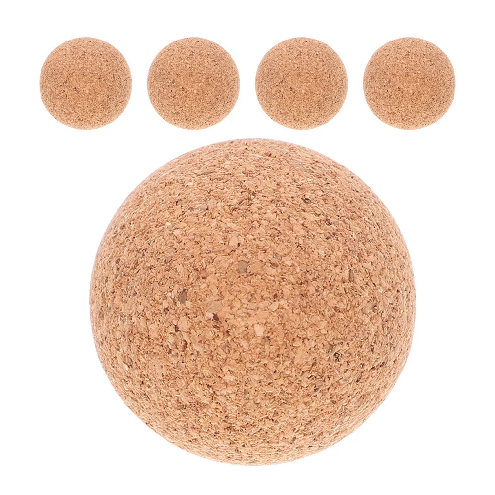

5Pcs Small Foosball Balls Wooden Table Cork Balls Fine Workmanship Replacement Parts for Indoor Foosball Table Game