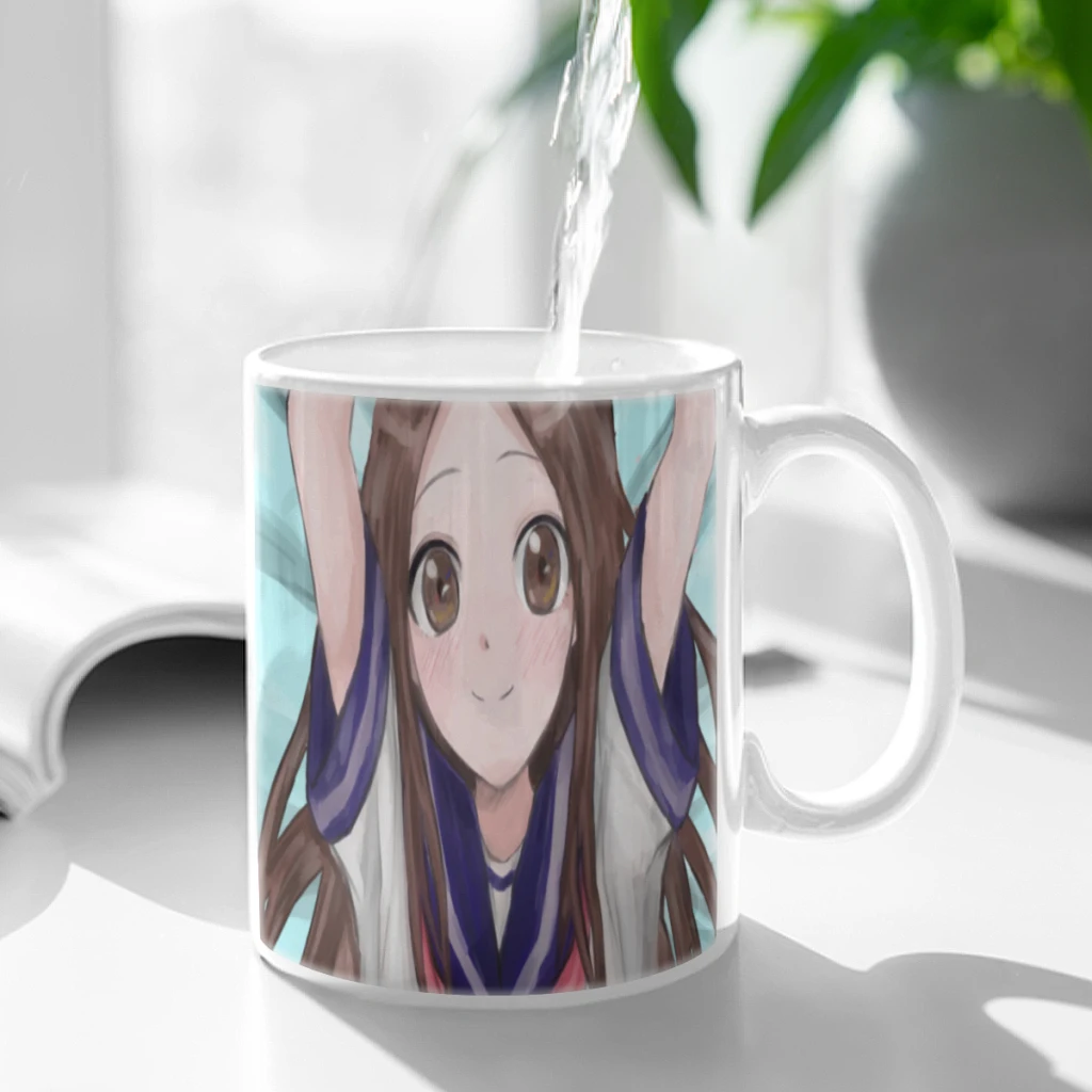 Anime Teasing Master Takagi-san Ceramic Cup Coffee Oatmeal Breakfast Cup Creative Personality Mug