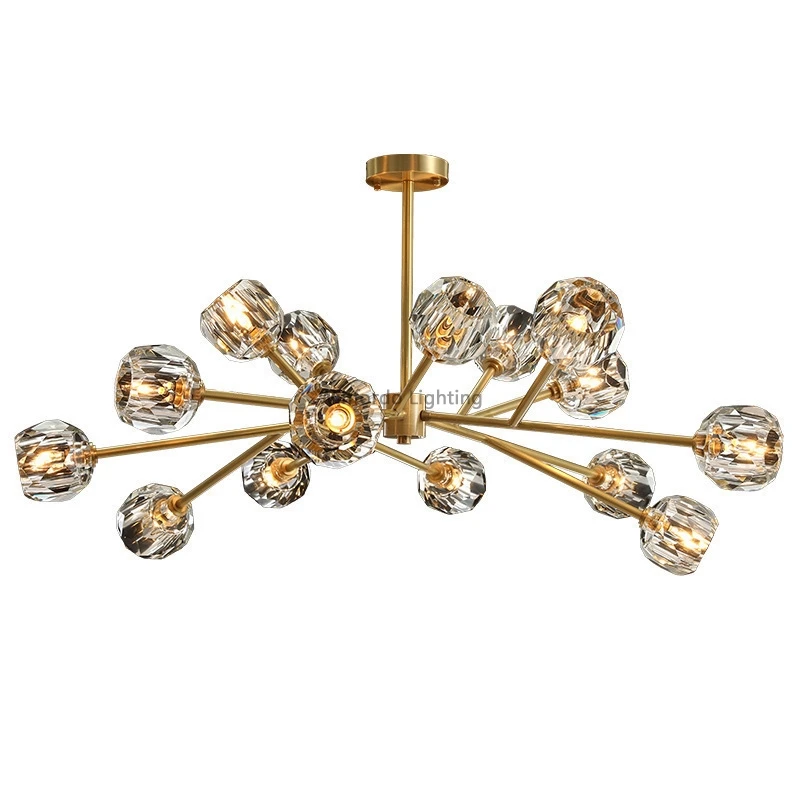 2024 New Luxury Chandelier Lighting For Living Room Crystal Lamp Postmodern Ceiling Lamp Winfordo WF-XD011