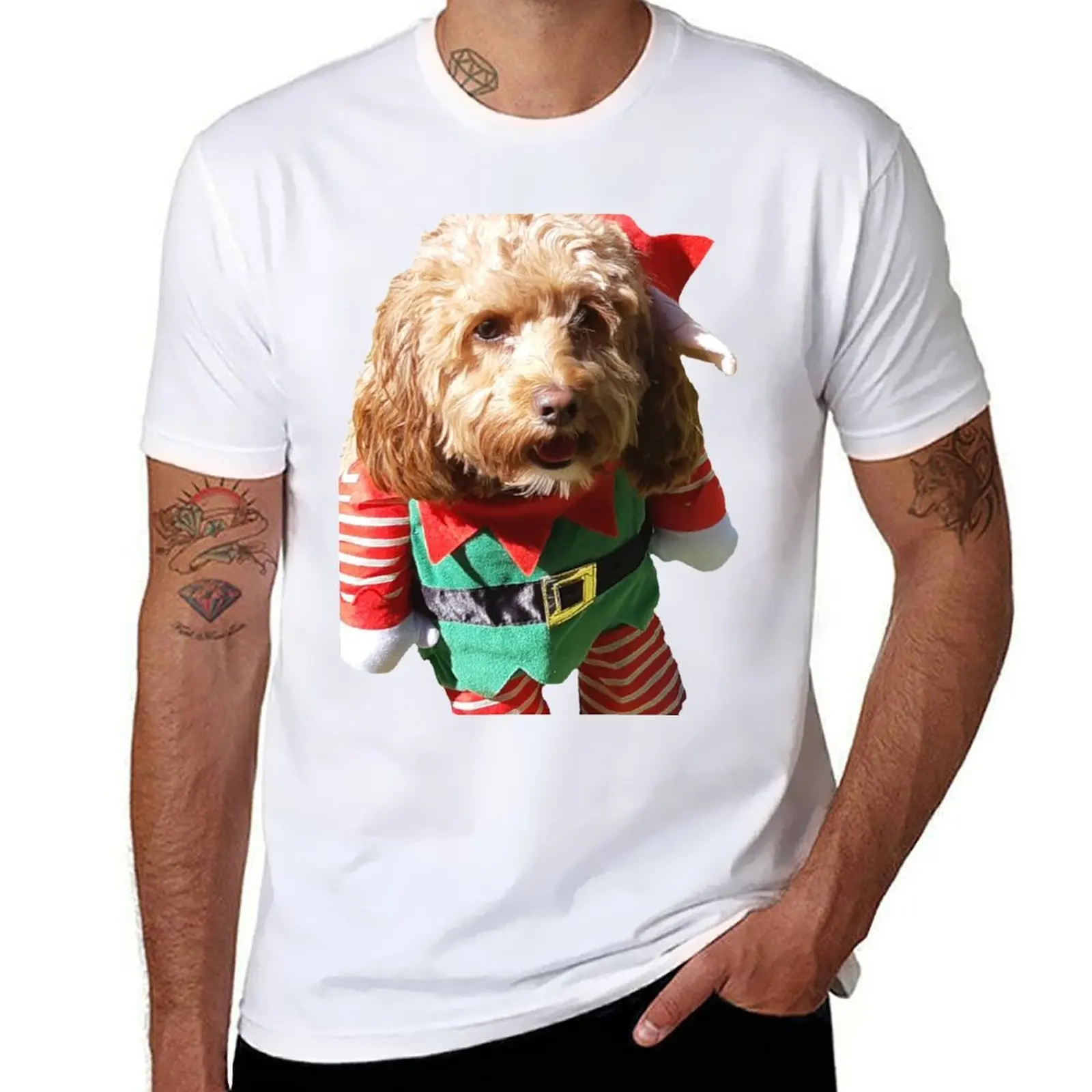 Taffy The Christmas Spoodle - Cockapoo T-Shirt Luxury man oversize t-shirts man graphic t shirt vintage t shirt men