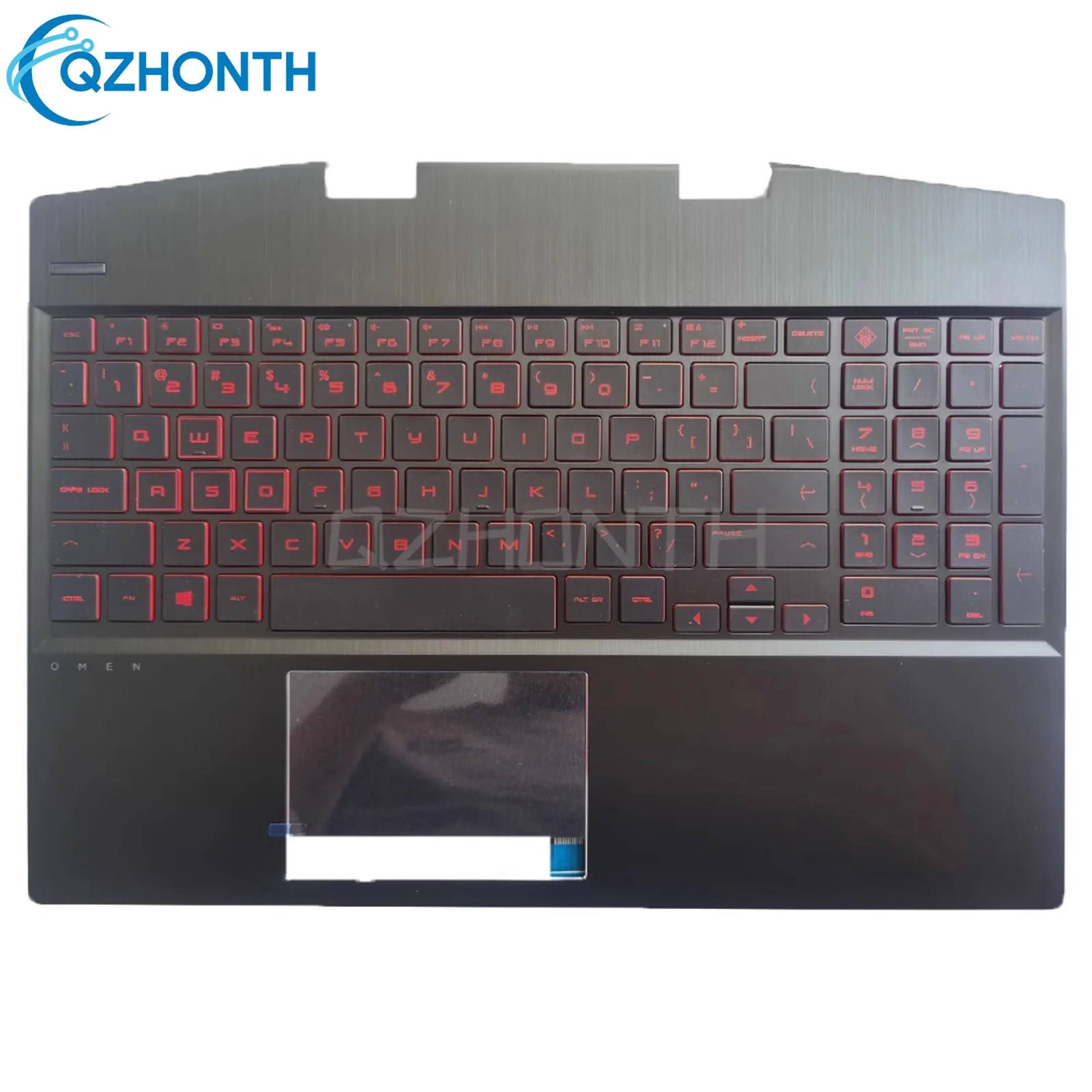 

New Palmrest Upper Case with Red Backlit Keyboard 15.6" For HP Omen 15-DH