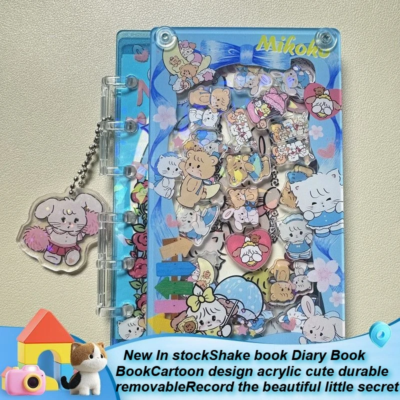 

New Cat Cartoon Cute Loose Leaf Notes Creative Notes Handbook Detachable Acrylic Student Stationery Kawaii Exchange Gift