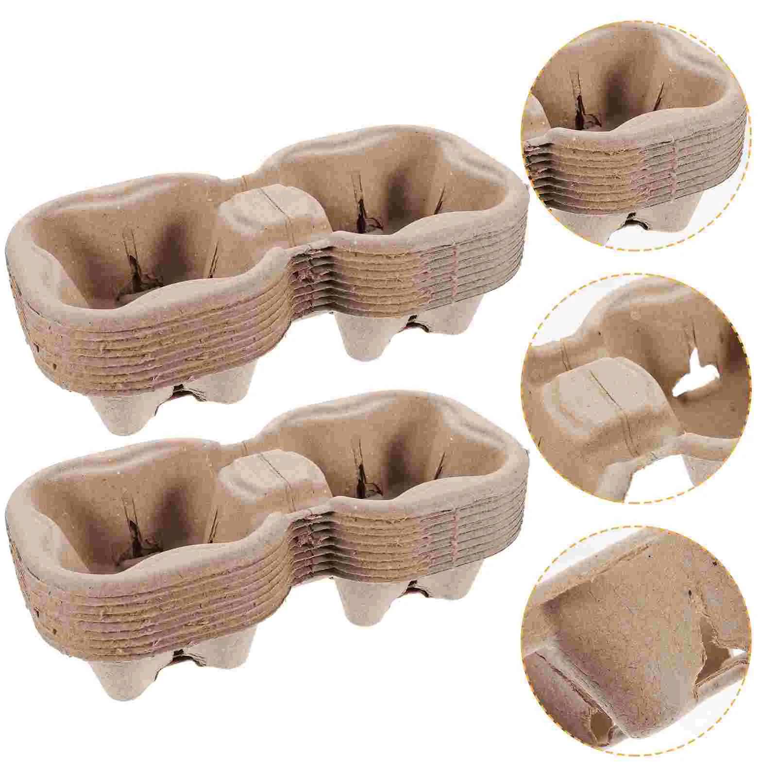 25 Pcs Beverage Packing Rack Trays Outdoor Cup Takeout Holder Food Delivery Drink Coffee Mugs