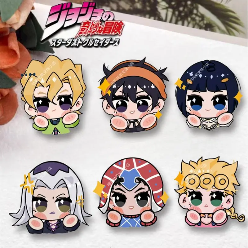 

Anime JoJo's Bizarre Adventure Badge Brooch Pin Giorno Giovanna Clothes Backpack Decoration Lapel Personalized Chest Tag