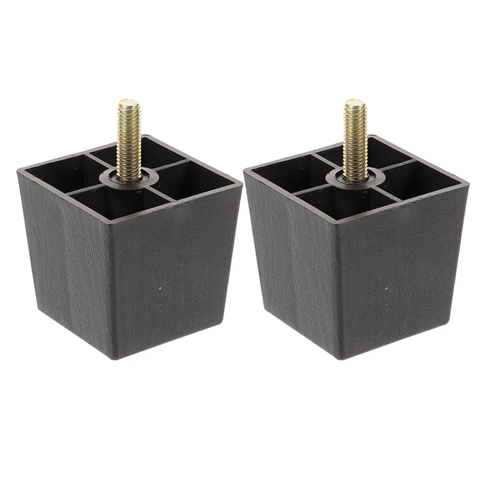 6Pcs Metal Furniture Legs M8 Screw Thread Trapezoidal Design Sofa Table Chair Cabinet Height Extenders Sturdy Modern Wear
