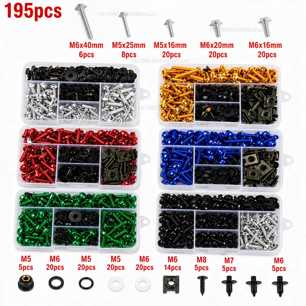 Kit de tornillos y clips para carenado Honda CBR400RR CBR1100XX CBR1100RR CBR954RR CBR900RR CBR 400RR 1100XX 1000RR 954RR 900RR
