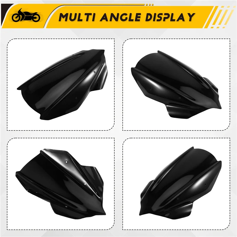 

AB16-For Kawasaki Z400 250 2019-2022 Motorcycle Front Windshield Windscreen Air Deflector