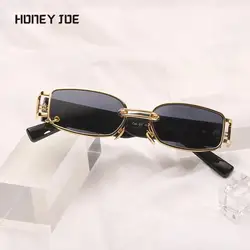 Vintage Women's Men's Sunglasses Fashion Earring Ring Rimmed Sun Glasses Outdoor Beach Trip Eyewear Shopping Punk Stylish UV400