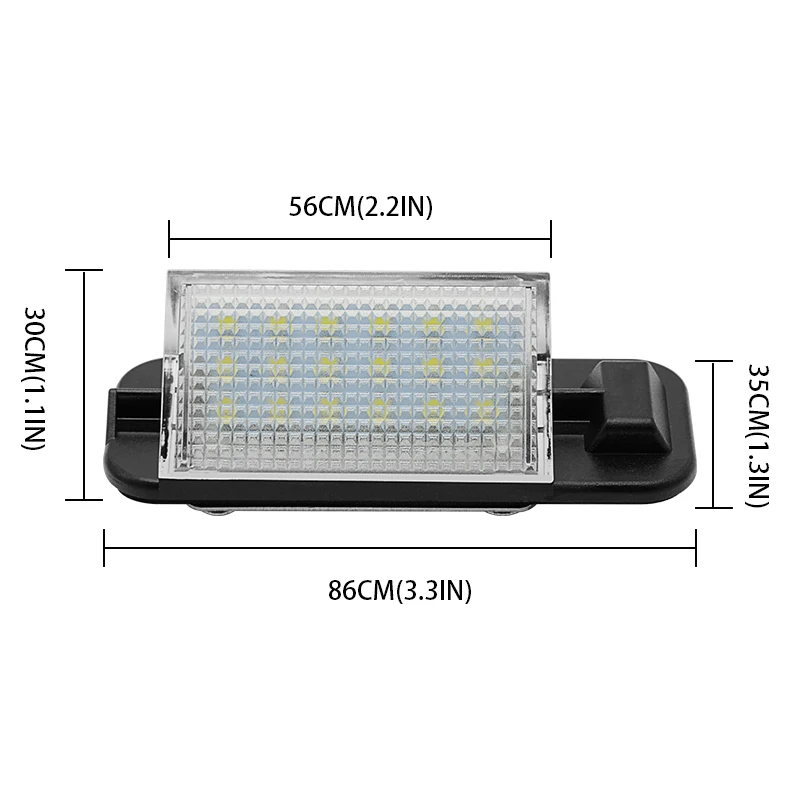 2x Car LED License Plate Light White License Plate Lamp For BMW 3 Series E36 318i 318is 318ti 320i 323i 325i 325is 328i