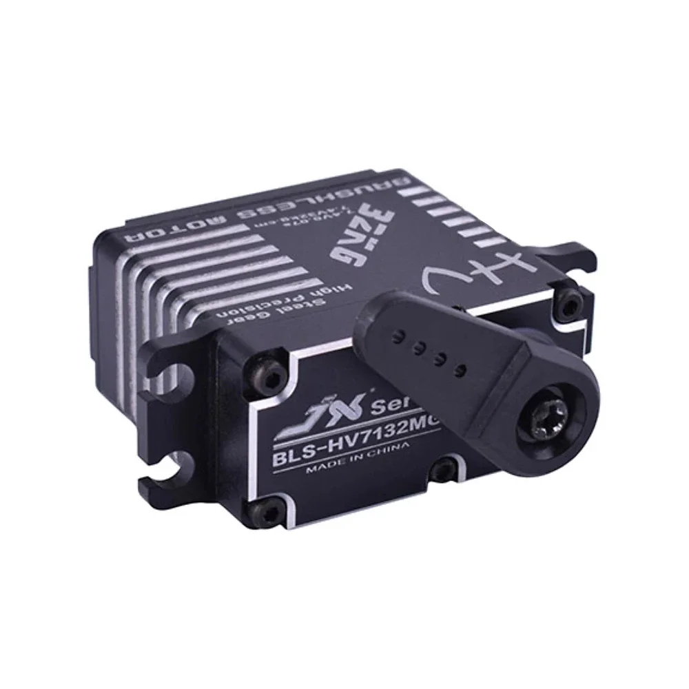 Jx servo BLS-HV7132MG 32kg 7.4v 0.07sec engrenagem de aço de precisão de alta velocidade cnc digital sem escova para carro rc robô avião drone