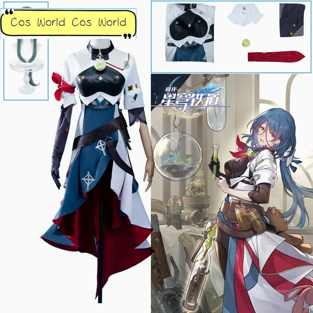 Natasha Cosplay Costume Honkai Star Rail Cosplay Costume Carnival Uniform Wig Anime Halloween Costumes Women Game Suit